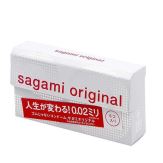 SAGAMI 0.02 CAO CẤP  cực siêu mỏng ( HỘP 6 CÁI )