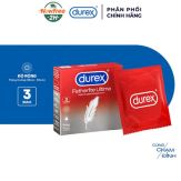 DUREX FETHERLITE ULTIMA siêu mỏng ( HỘP 3 CÁI )