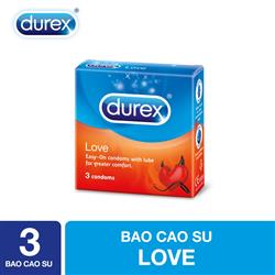 DUREX LOVE có gân ( HỘP 3 CÁI )