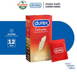 DUREX FETHERLITE siêu mỏng ( HỘP 12 CÁI )
